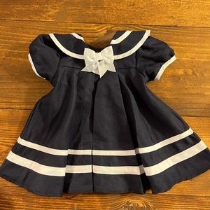Rare Editions 3mo Nautical A-line Dress